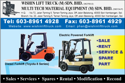 WISHIN LIFT TRUCK (M) SDN BHD  Malaysia  Infopages