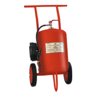 Fire Extinguisher On Trolley