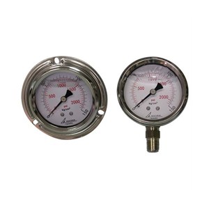 Acepower Panel Mount Fluid-Filled Mechanical Pressure Gauge