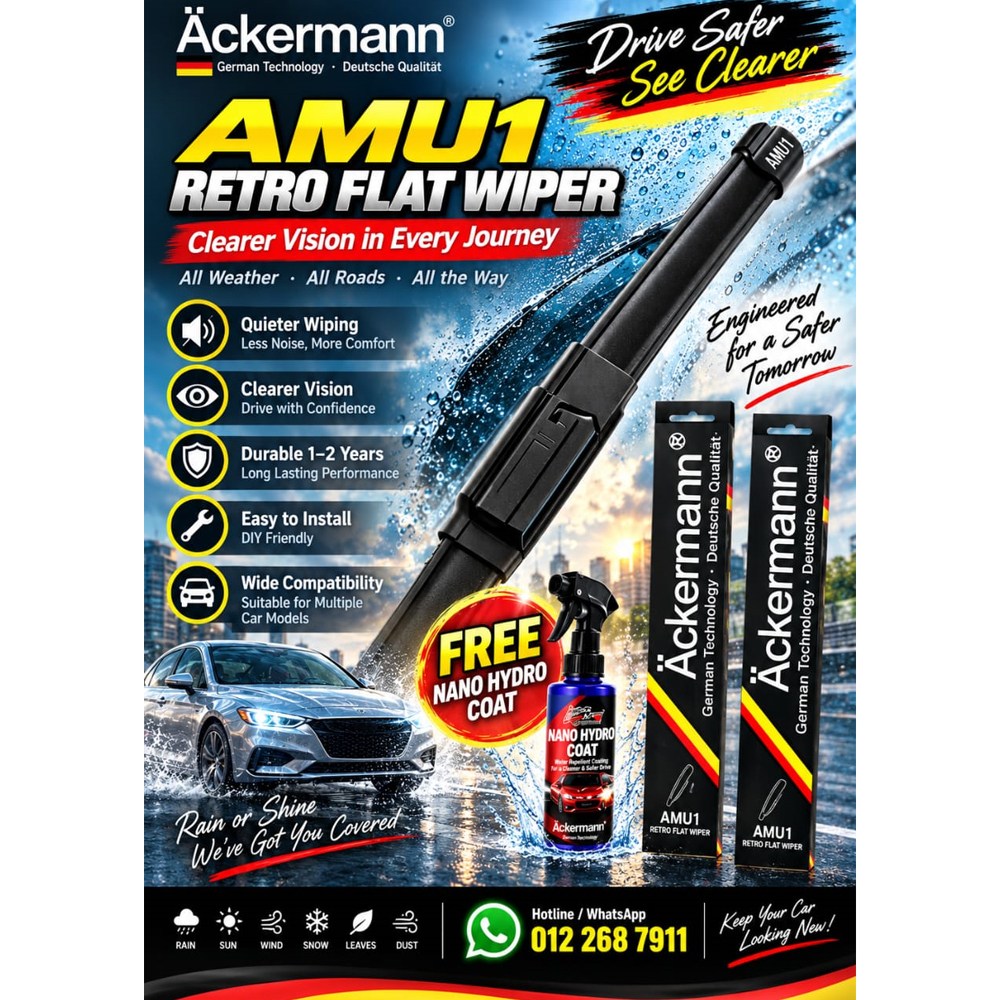 Ackermann AMU1 Retro Flat Wiper