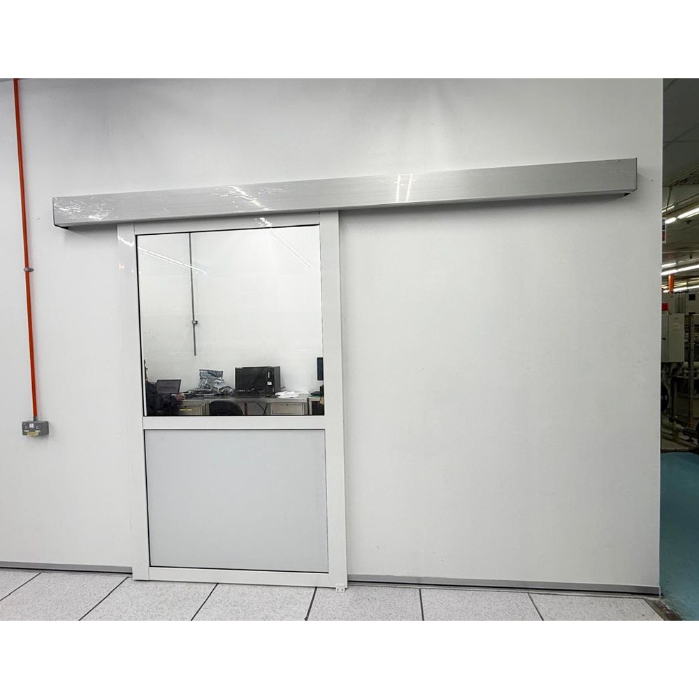 Auto Half Glass Aluminium Sliding Door