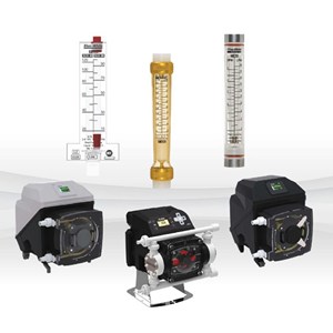 Blue-White Metering Pump & Flow Meter