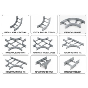 Cable Ladder Elbow / Riser / Reducer / Tee / Cross