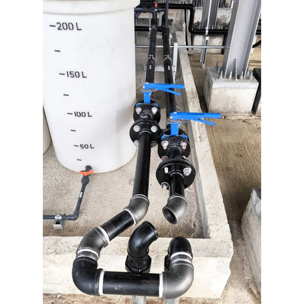 Chemical Dosing Tank Piping and Valve Installation