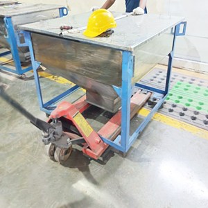 Custom Stainless Steel Hopper Trolley Fabrication Services