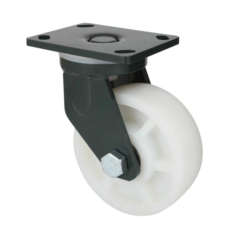 Extra Heavy Duty Castor C/W MCN White Nylon Wheel
