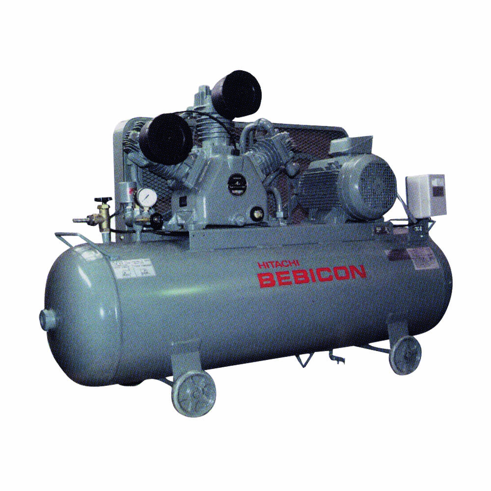 Hitachi Bebicon Oil Flooded Compressor (Horizontal Tank Mount Type)