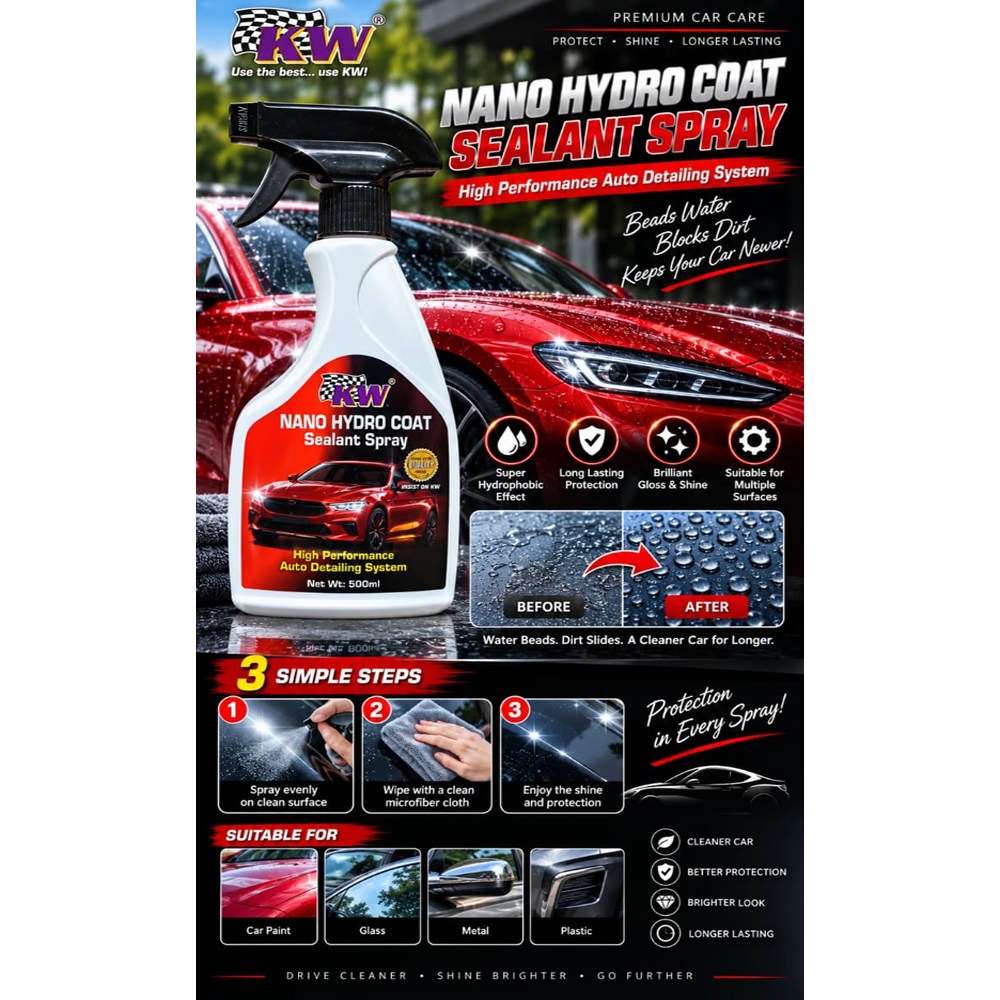 KW Nano Hydro Coat Sealant Spray 500ml