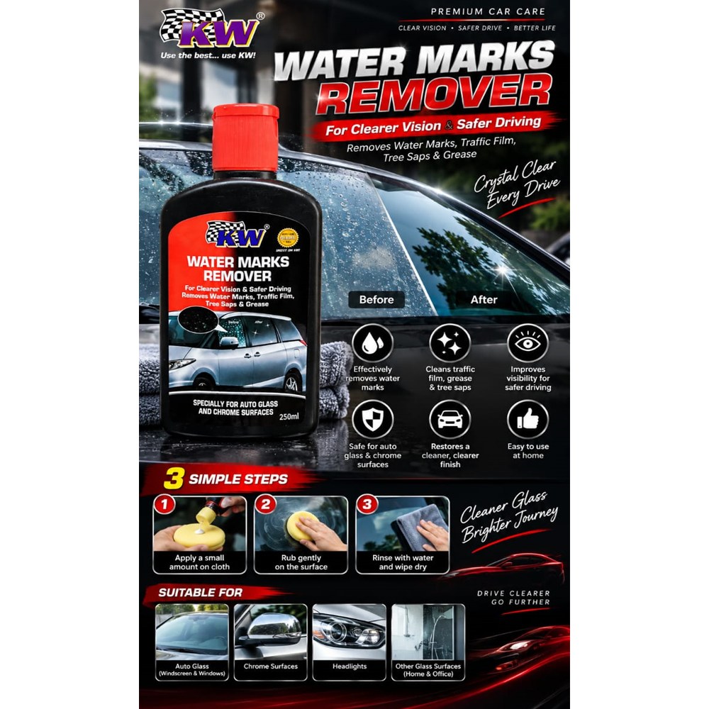 KW Water Marks Remover 250ml