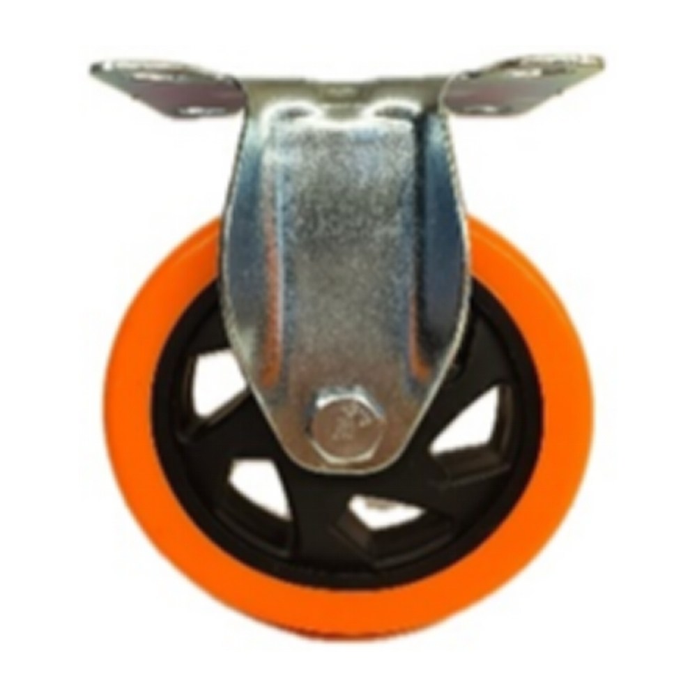 Medium Duty Orange PVC Castor Wheel
