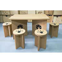 Paper Furniture Table Chair